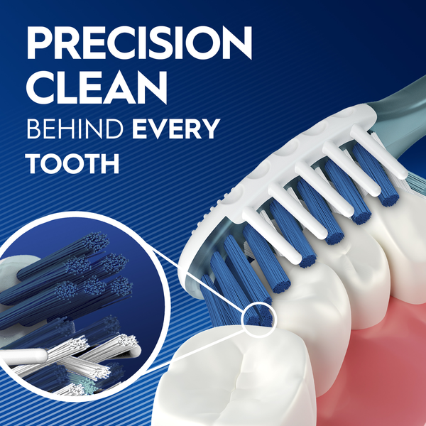 Oral-B Pro Clean Cross Action Toothbrushes, Medium, 2 Count