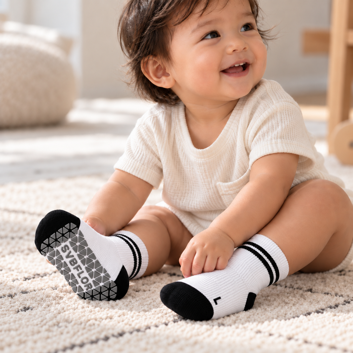Active Kids Grip Socks - 3-Pack