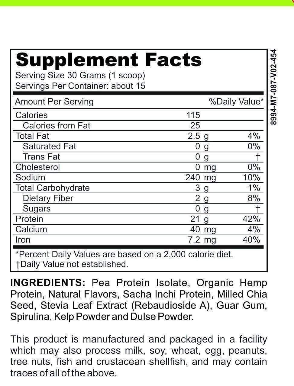 GLP-1 Companion Vegan Protein (Vanilla) Low FODMAP, Plant-Based & Gut-Tolerant