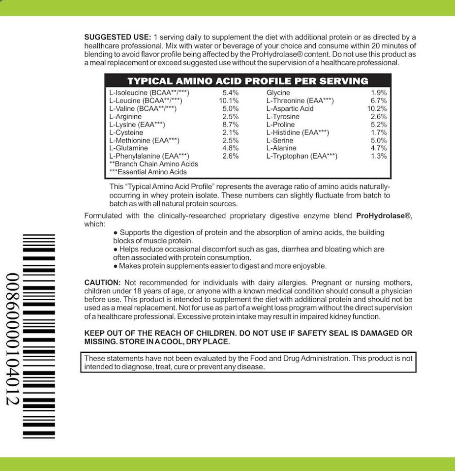 GLP-1 Companion Whey Protein (Vanilla) Low FODMAP, Gut-Gentle Nutrition Support