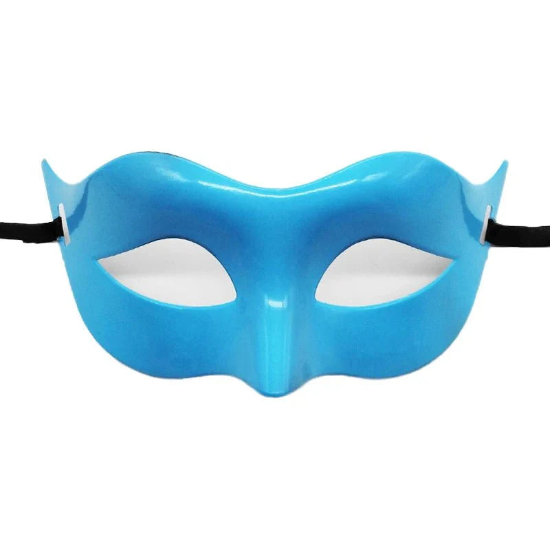 Masquerade Half Face Mask – Elegant Black & White Retro Design