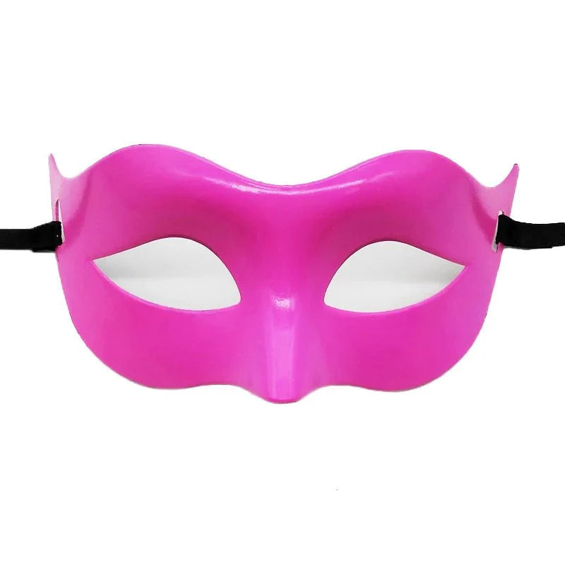 Masquerade Half Face Mask – Elegant Black & White Retro Design