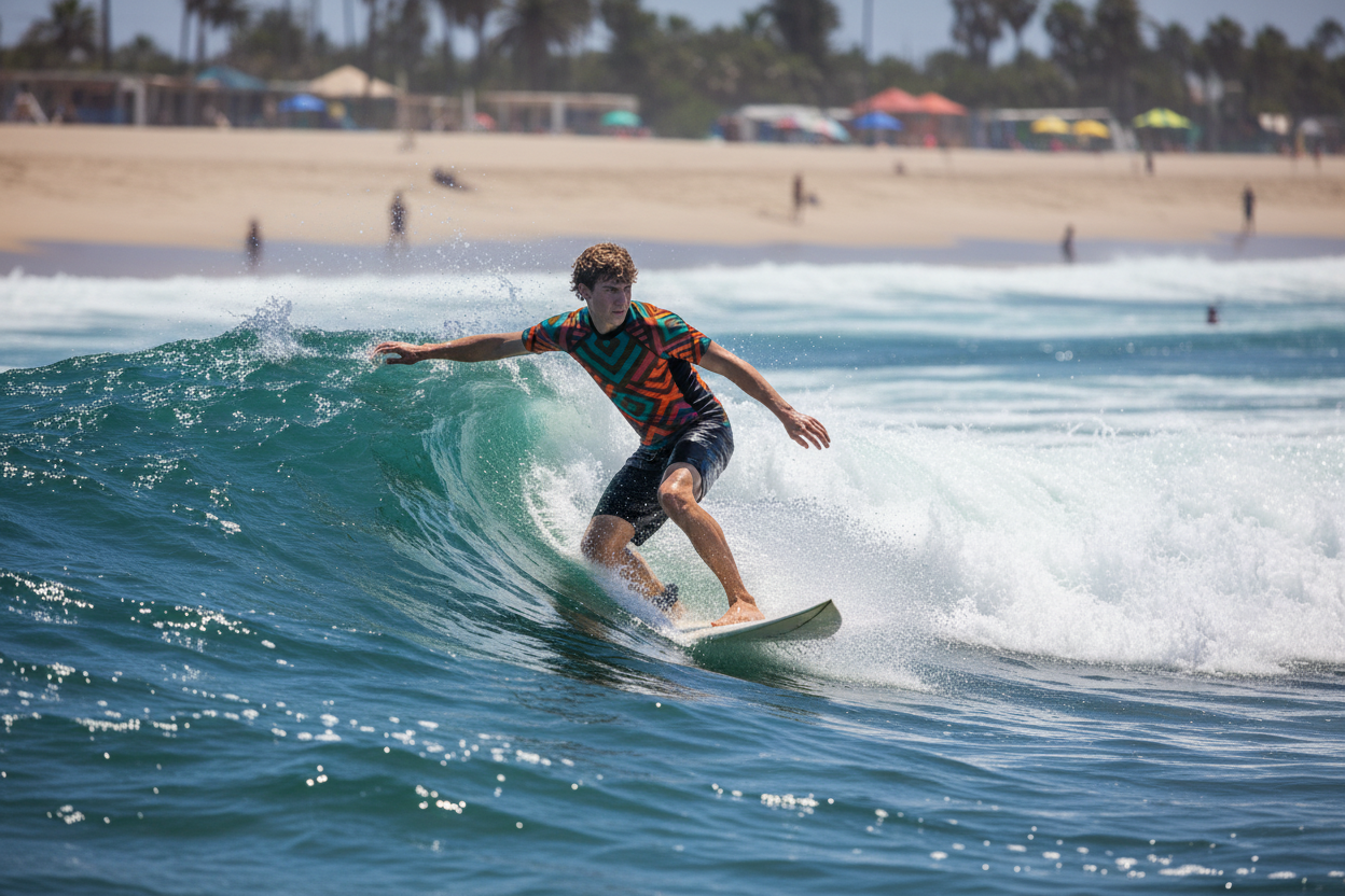 All-Over Print Men's Rash Guard | UPF 50+ Sun Protection | Quick-Dry Swimwear