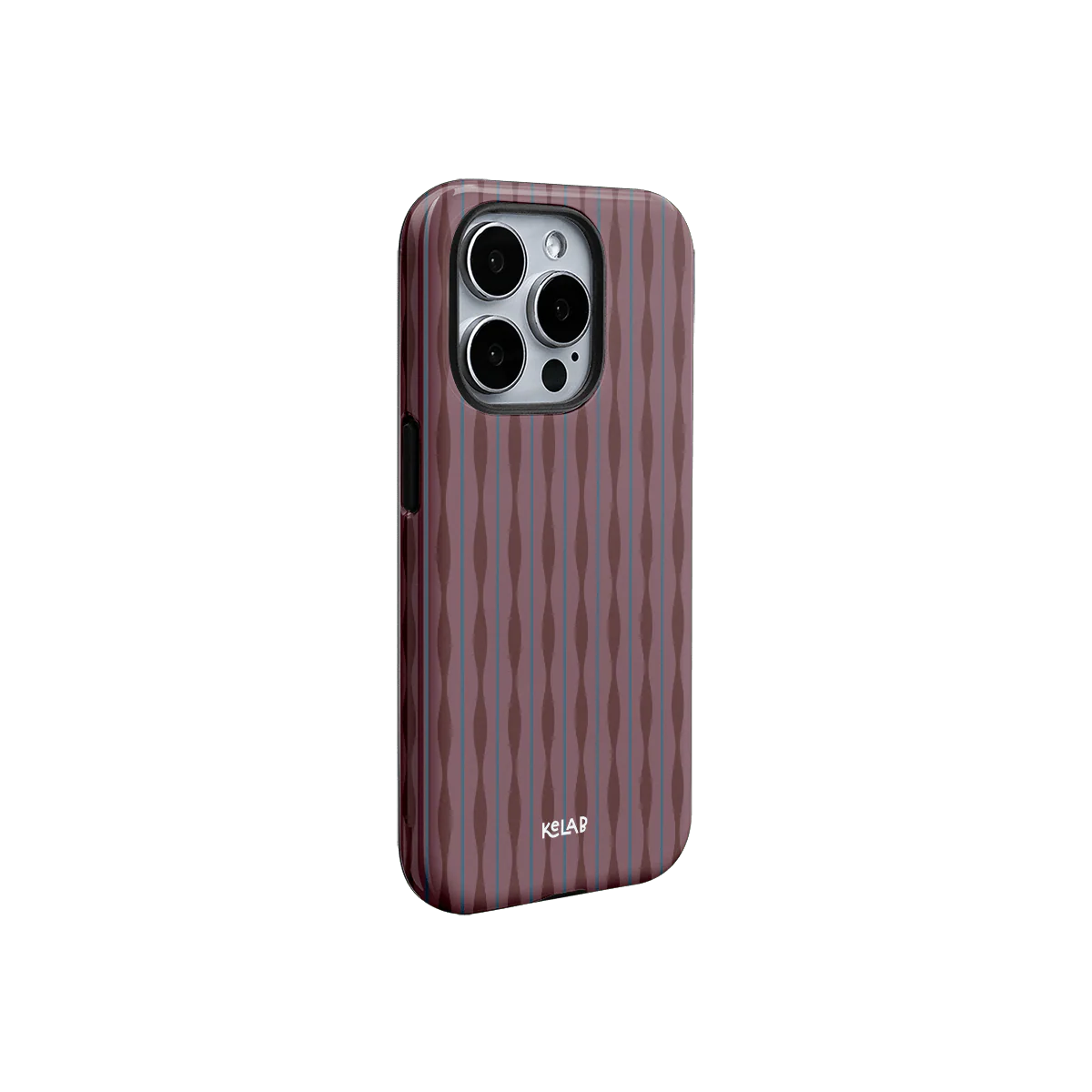 Mulberry | Burgundy Wavy Textured iPhone Case