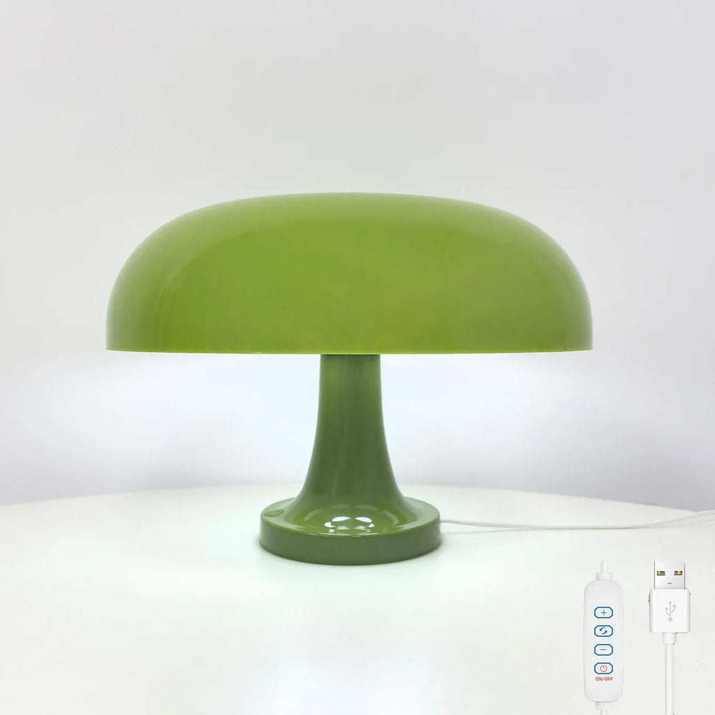 DecorBites™ Mushroom table lamp minimalist modern bedroom bedside lamp Danish designer orange decorative table lamp