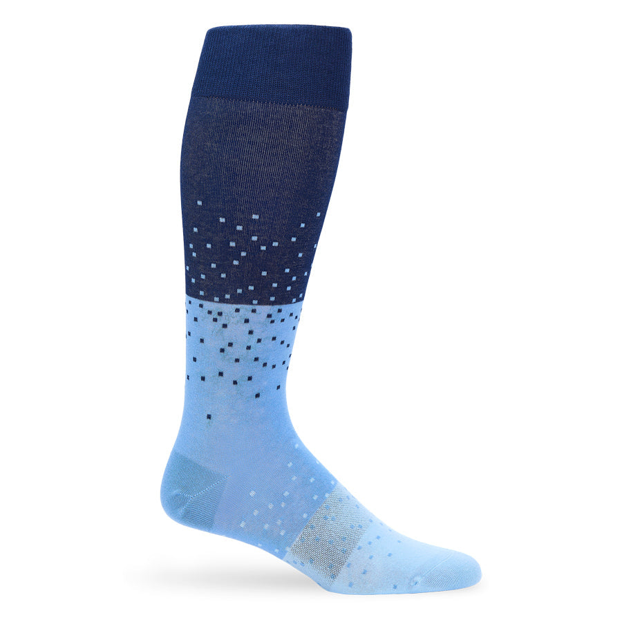 Navy Ombre Dot Dress Socks