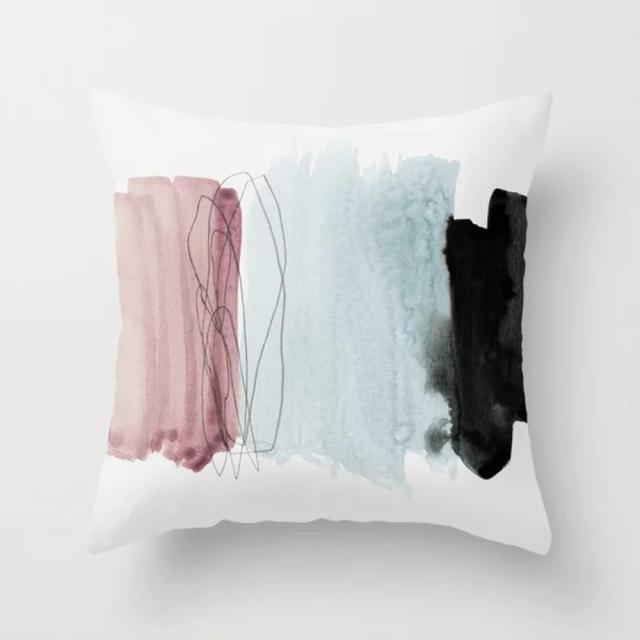 New Modern Abstract Pillow Case Square Decorative Pillows Colorful Throw Pillow Cases For Bedroom Sofa Living Room 45x45CM