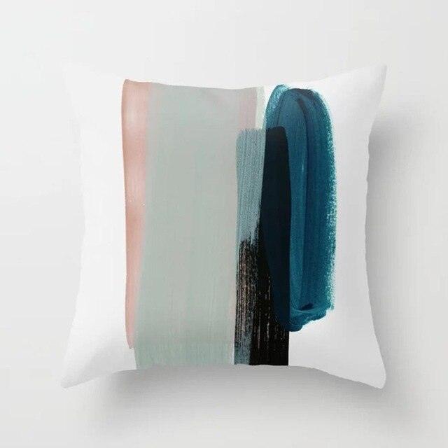 New Modern Abstract Pillow Case Square Decorative Pillows Colorful Throw Pillow Cases For Bedroom Sofa Living Room 45x45CM