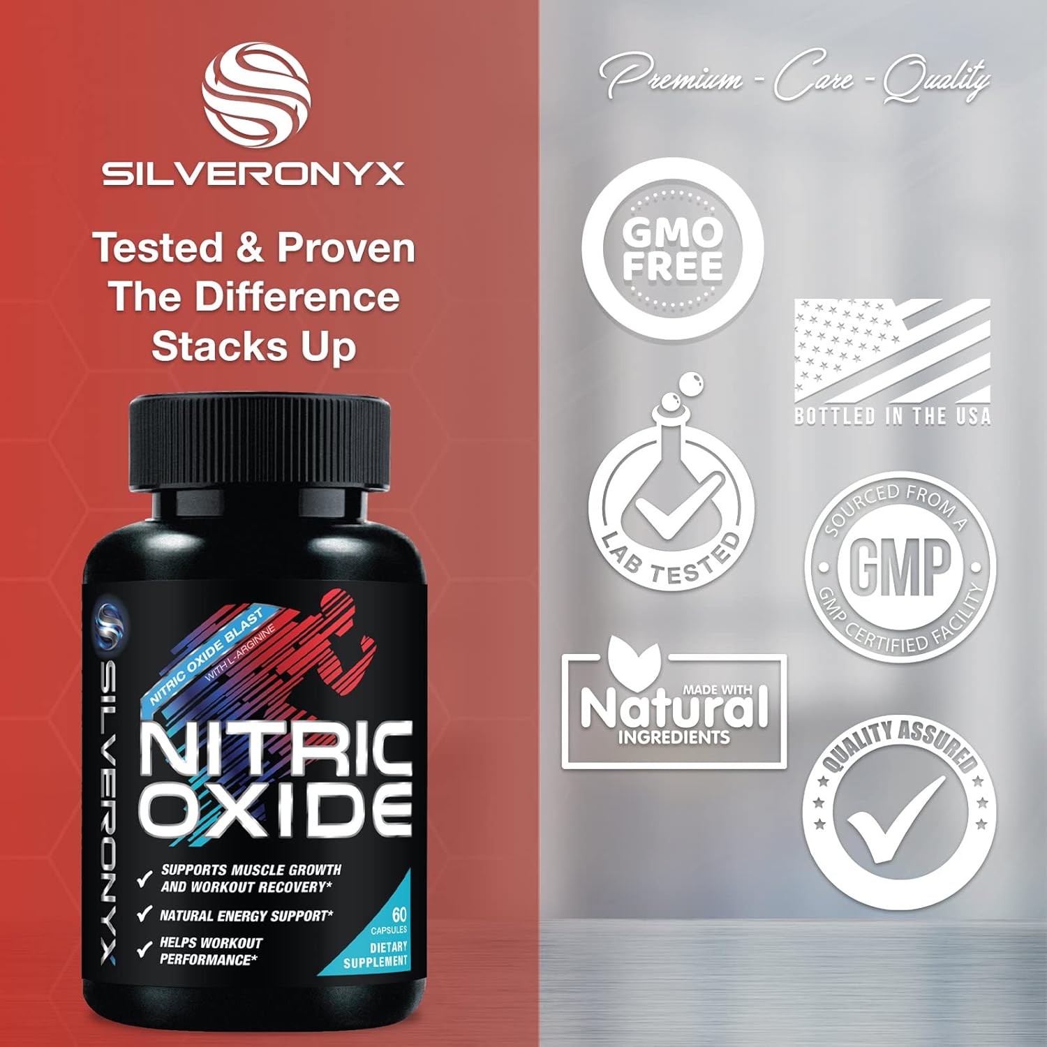 Nitric Oxide Supplement for Men – Energy & Blood Flow Boost