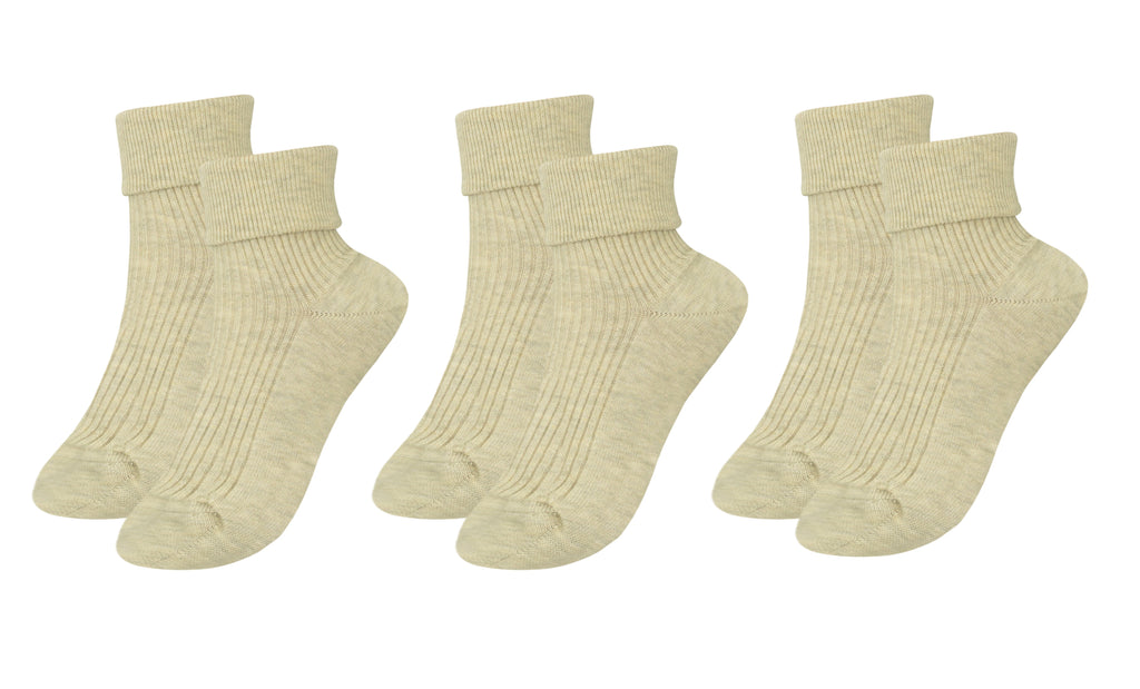 tittimitti® 100% Organic Combed Cotton Luxury Women's Socks 3-Pack. Made in Italy.