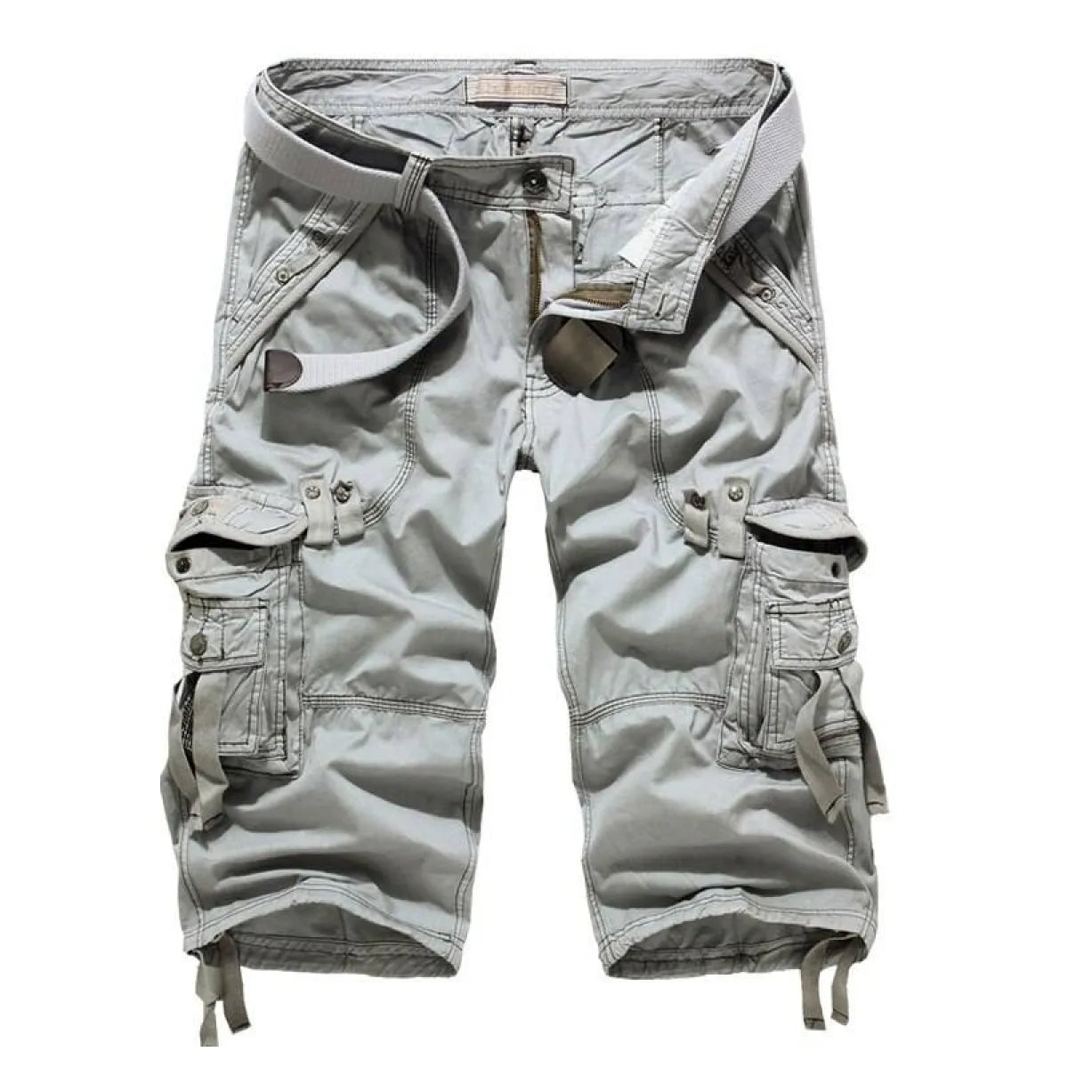 Patterned Art Textile Shorts