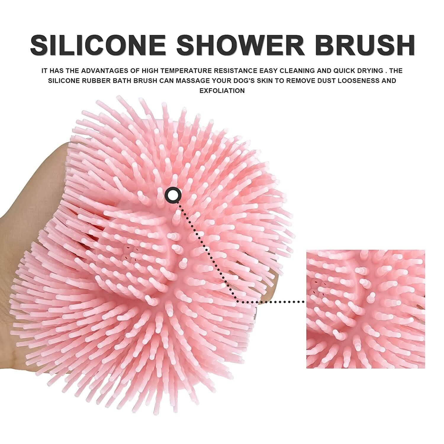 Pet Bath Brush Dog Scrubber