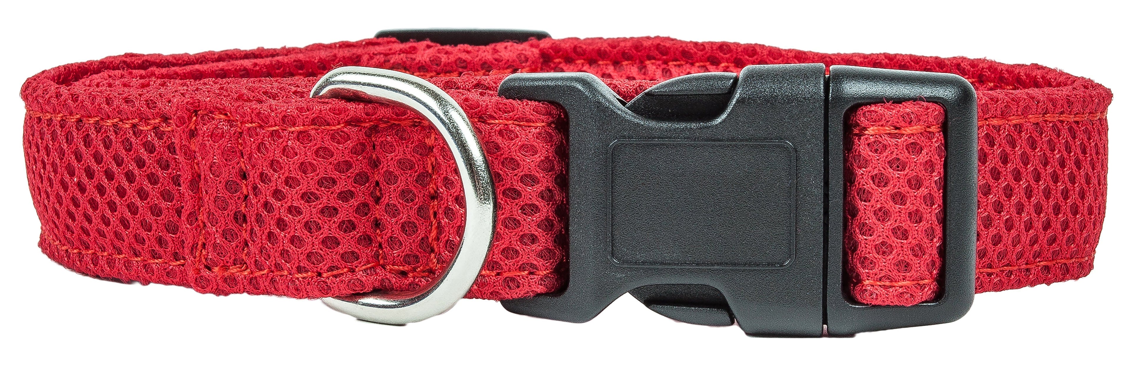 Pet Life ®  'Aero Mesh' Dual-Sided Breathable and Adjustable Thick Mesh Dog Collar