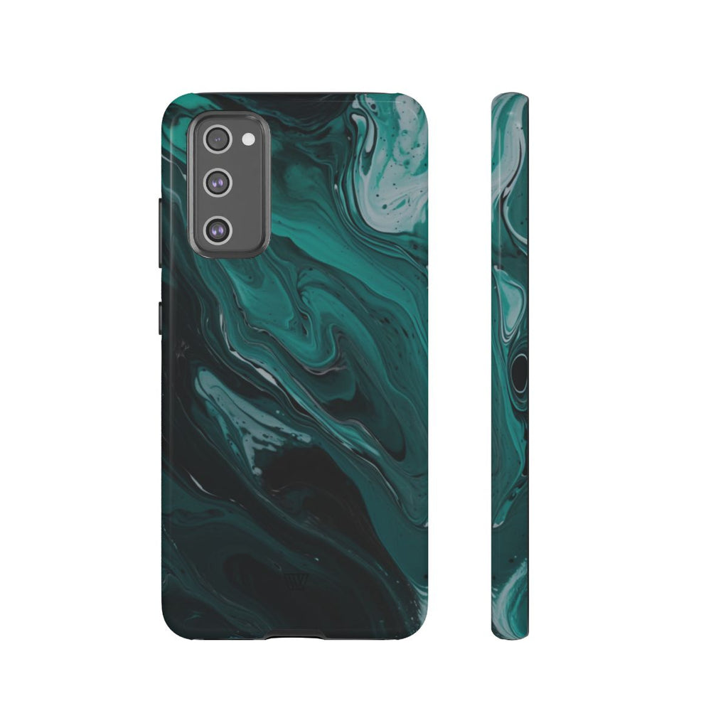 TEAL PAINT SWIRL | Tough Phone Case