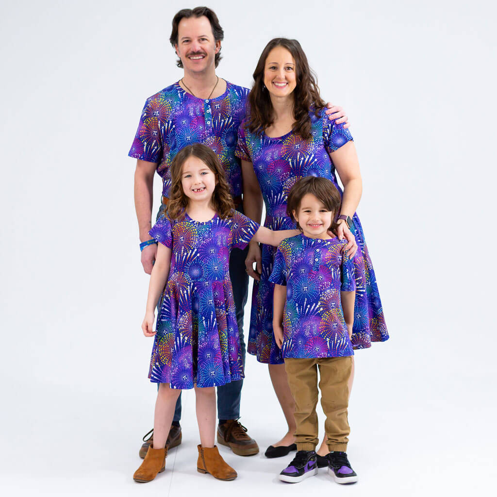 "Pi-rotechnics" Pi Fireworks Super Twirler Dress with Pockets