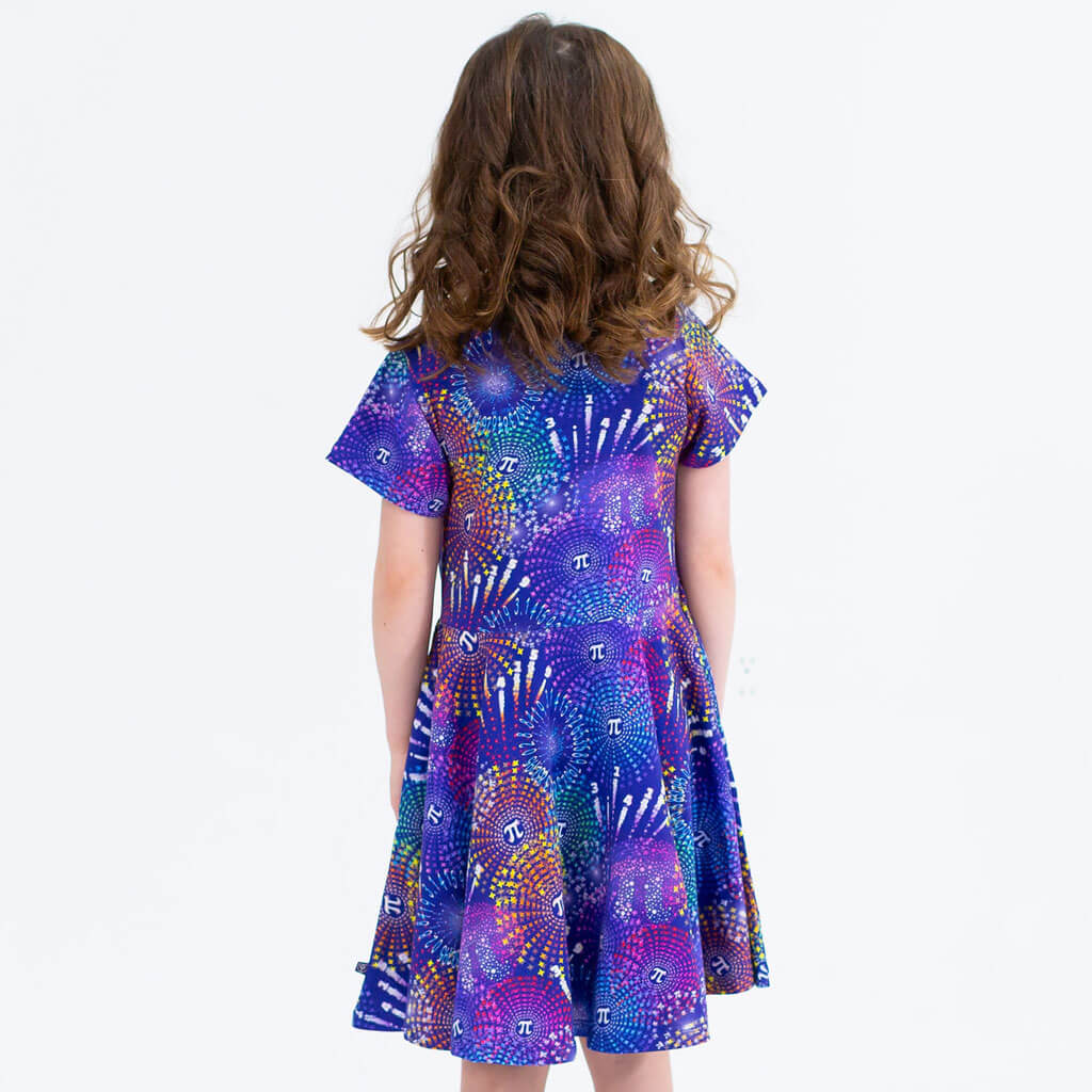 "Pi-rotechnics" Pi Fireworks Super Twirler Dress with Pockets