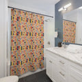 Rad Retro Style Shower Curtains - Vintage Vibes for Bathrooms - DipaliZ