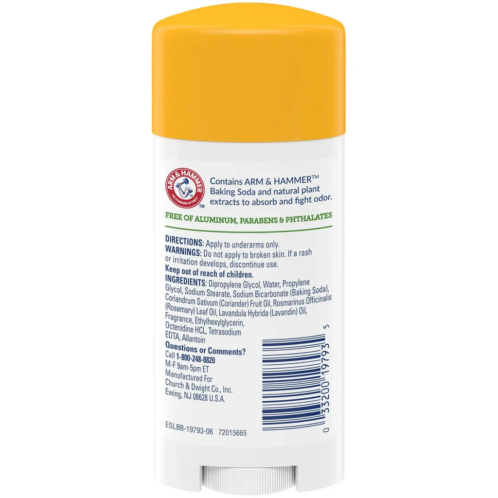 Arm & Hammer Essentials Deodorant Fresh Rosemary Lavender 2.5Oz (Pack of 9)