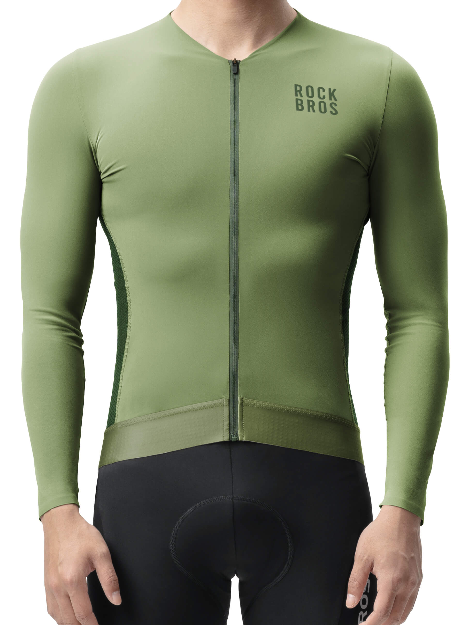 Men's Colorblock Long-Sleeve Cycling Jersey