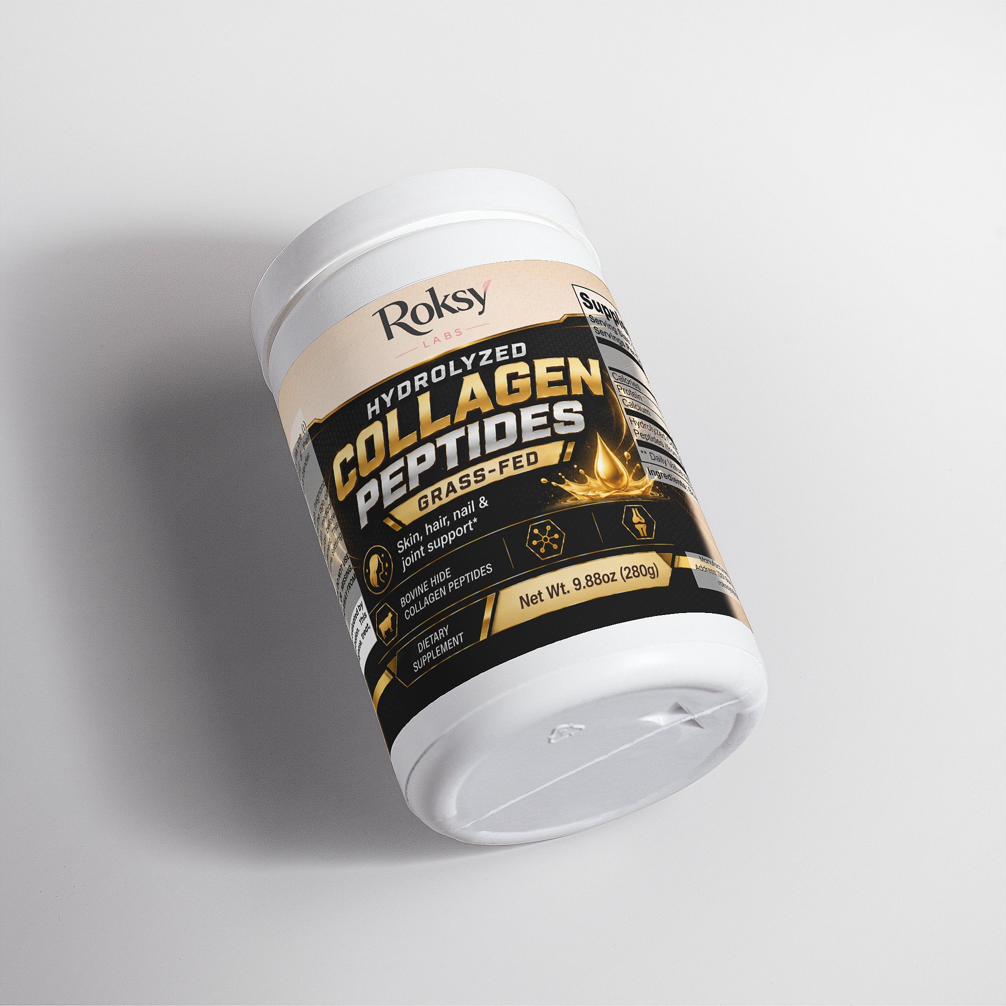 Grass Fed Hydrolyzed Collagen Peptides for Skin & Hair Health