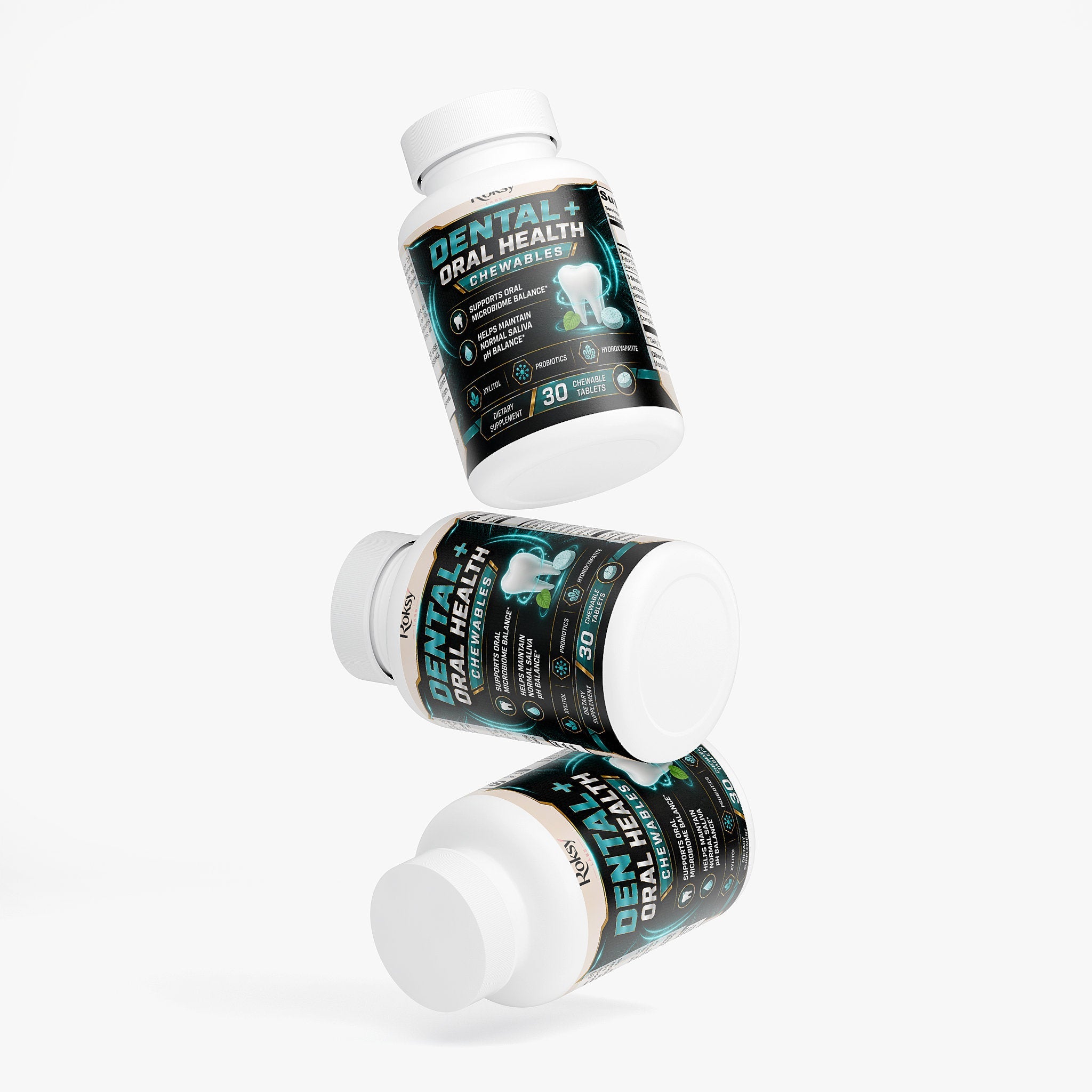 Dental Oral Health Chewables, 30 Chewable Tablets Oral Health Hygiene