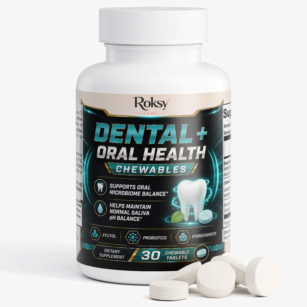 Dental Oral Health Chewables, 30 Chewable Tablets Oral Health Hygiene