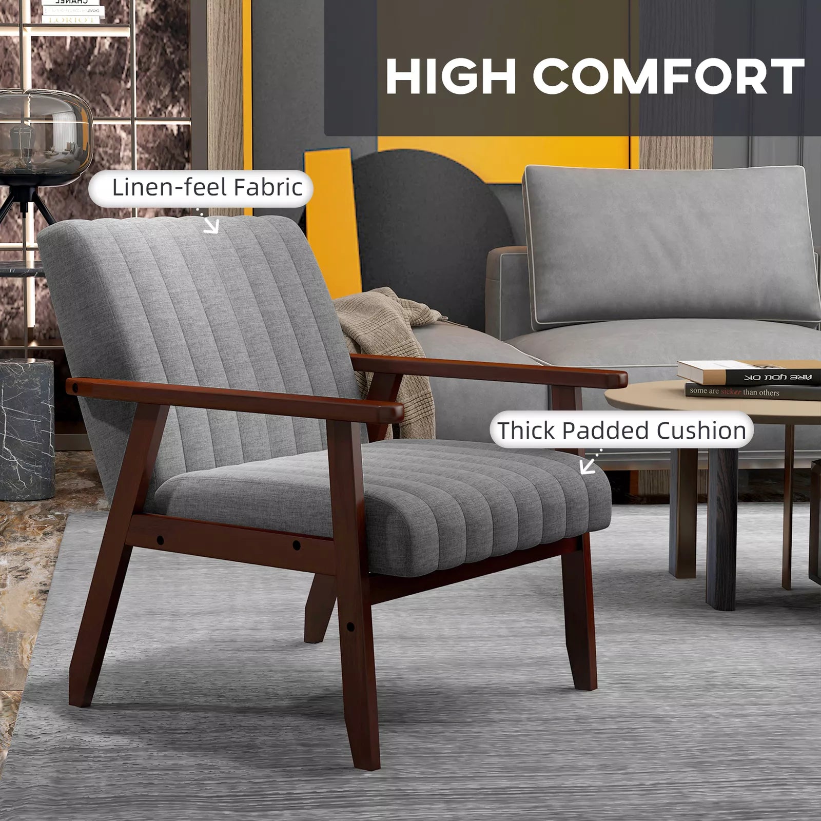 Lana Grey Accent Armchair