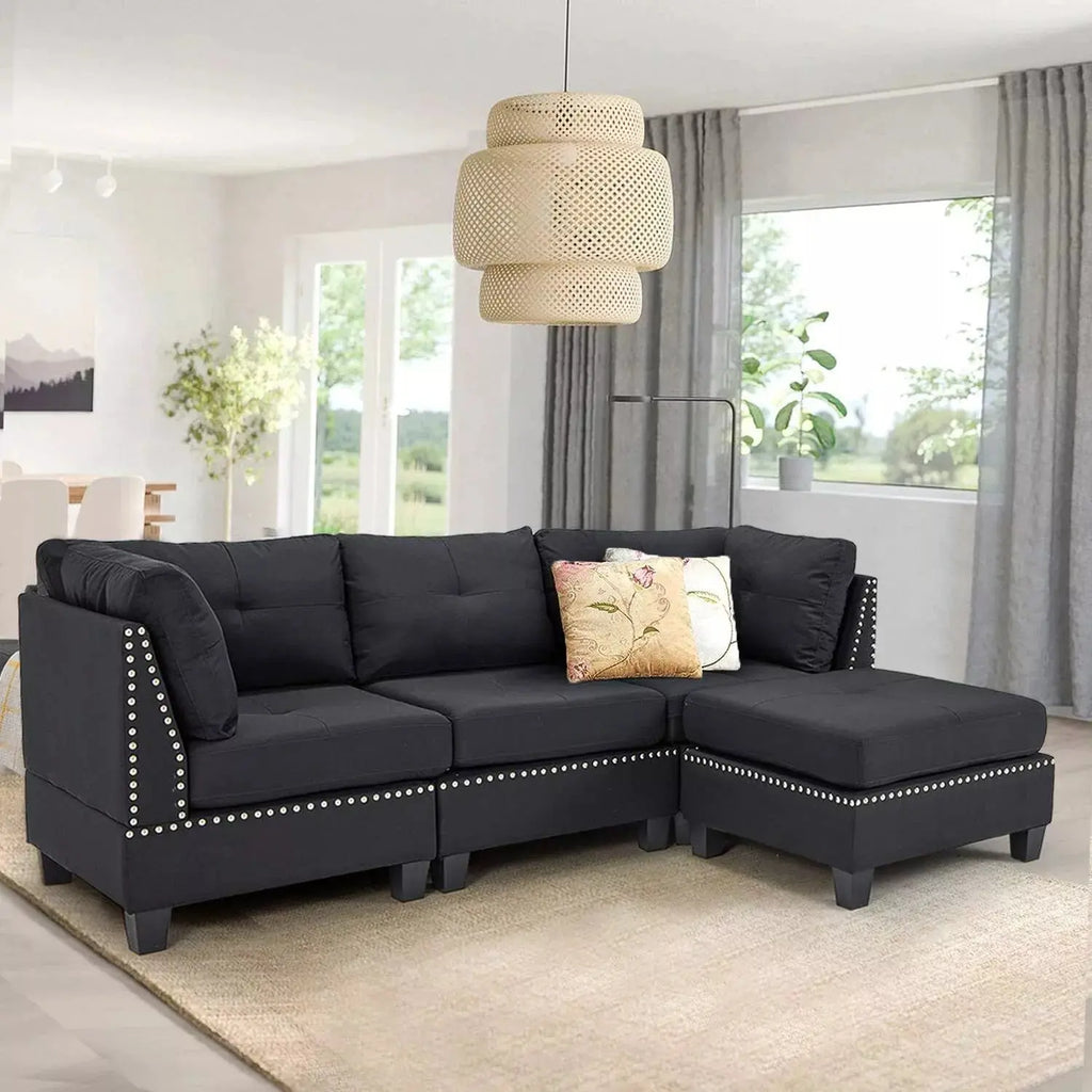Minnie 3 Seater Corner Modular Sofa Couch