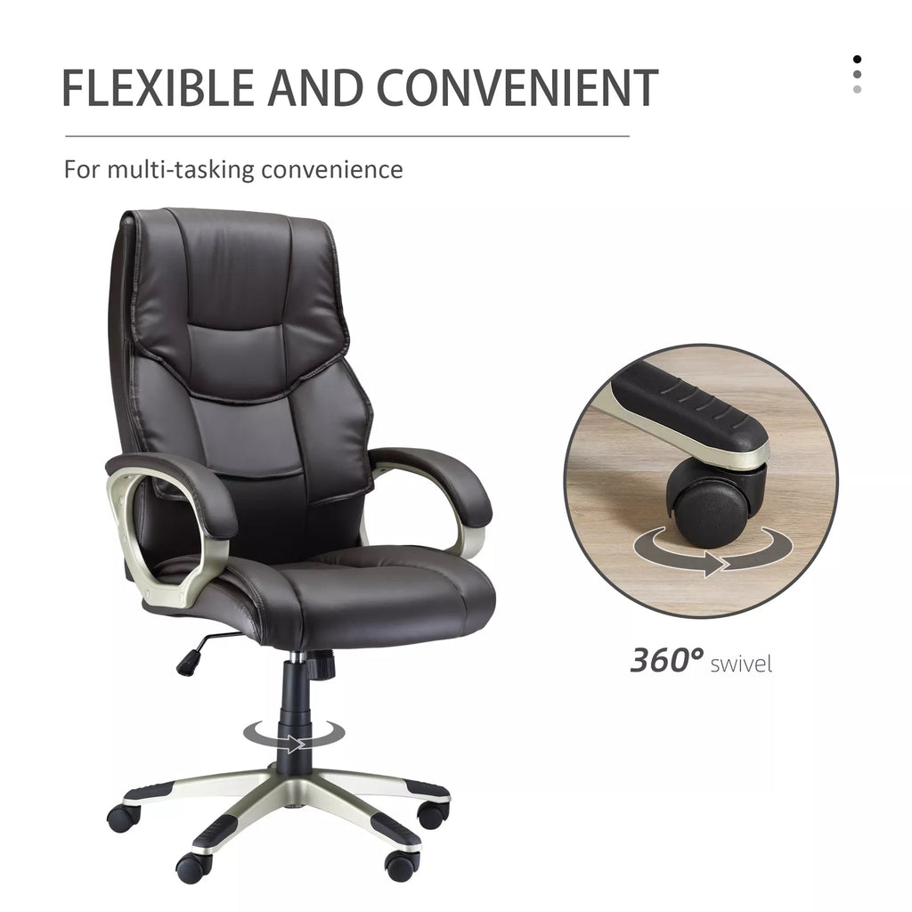 Bruce Leather Home Office Desk Chair