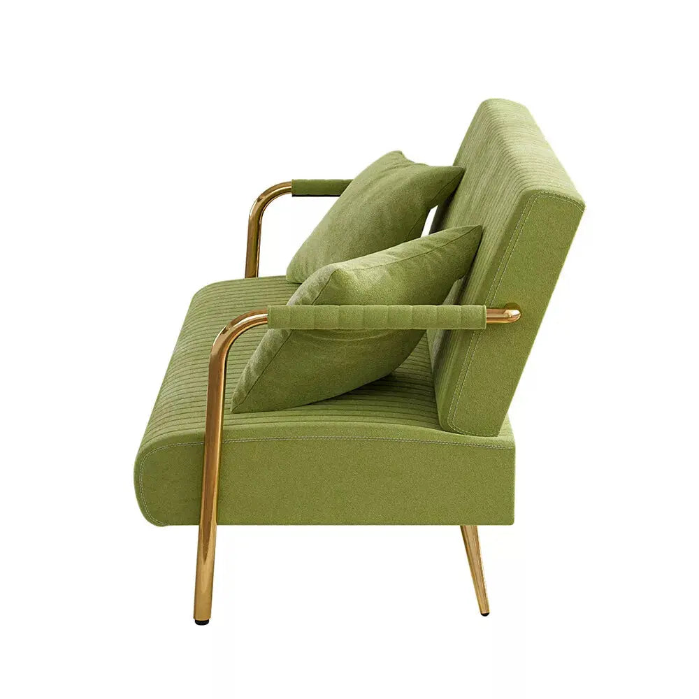 Green Velvet Loveseat Couch