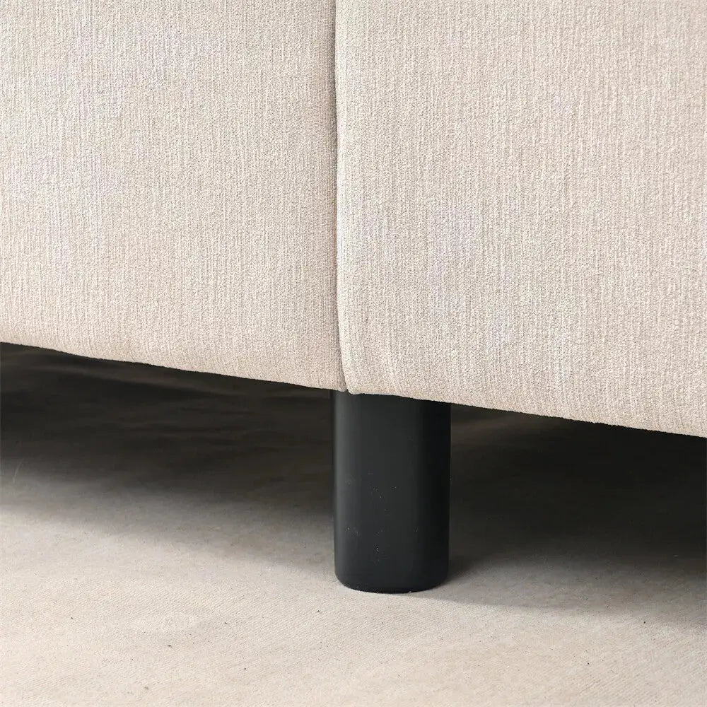 Modern Chenille L Shaped Sectional Couch