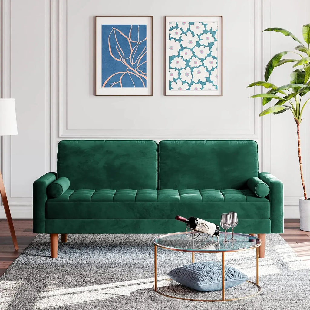 Modern Green Loveseat Couch