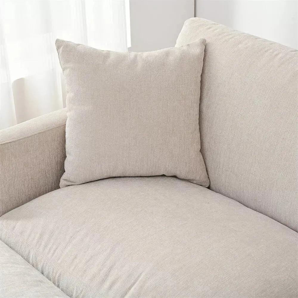 Modern Chenille L Shaped Sectional Couch