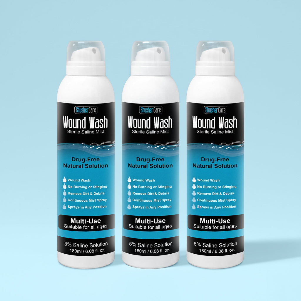 5% Saline Wound Wash 180ml – Sterile Saline Spray for Minor Cuts & Irrigation