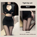 Sexy Underwear Long Sleeve Secretary Sexy Sheath Suit