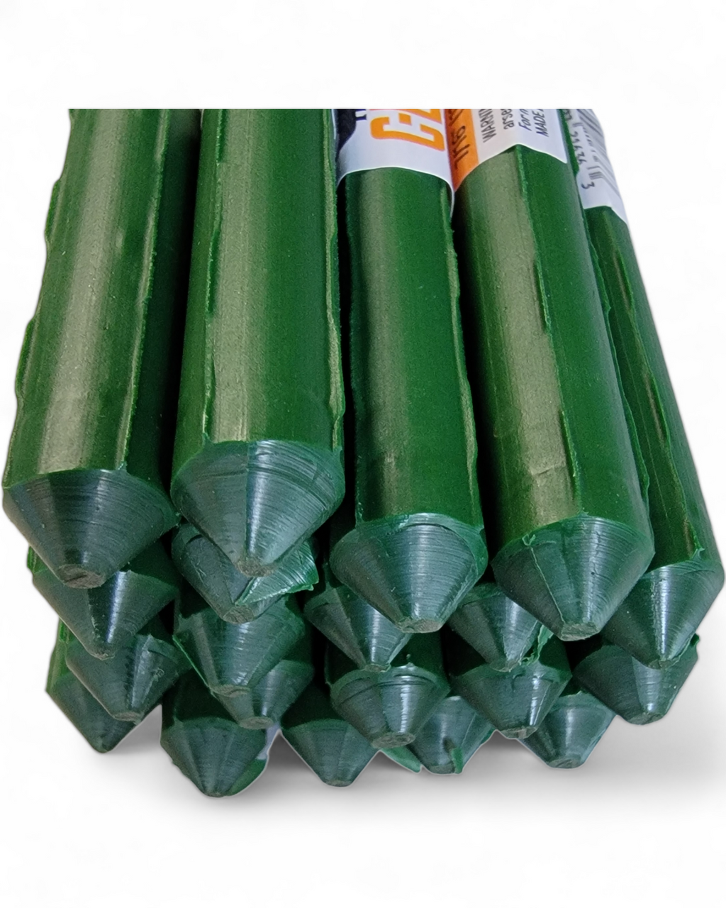 Sturdy Coated Steel Garden Stakes (available in lengths of: 2.5', 3', 4' and 5' - all 7/16" dia.)