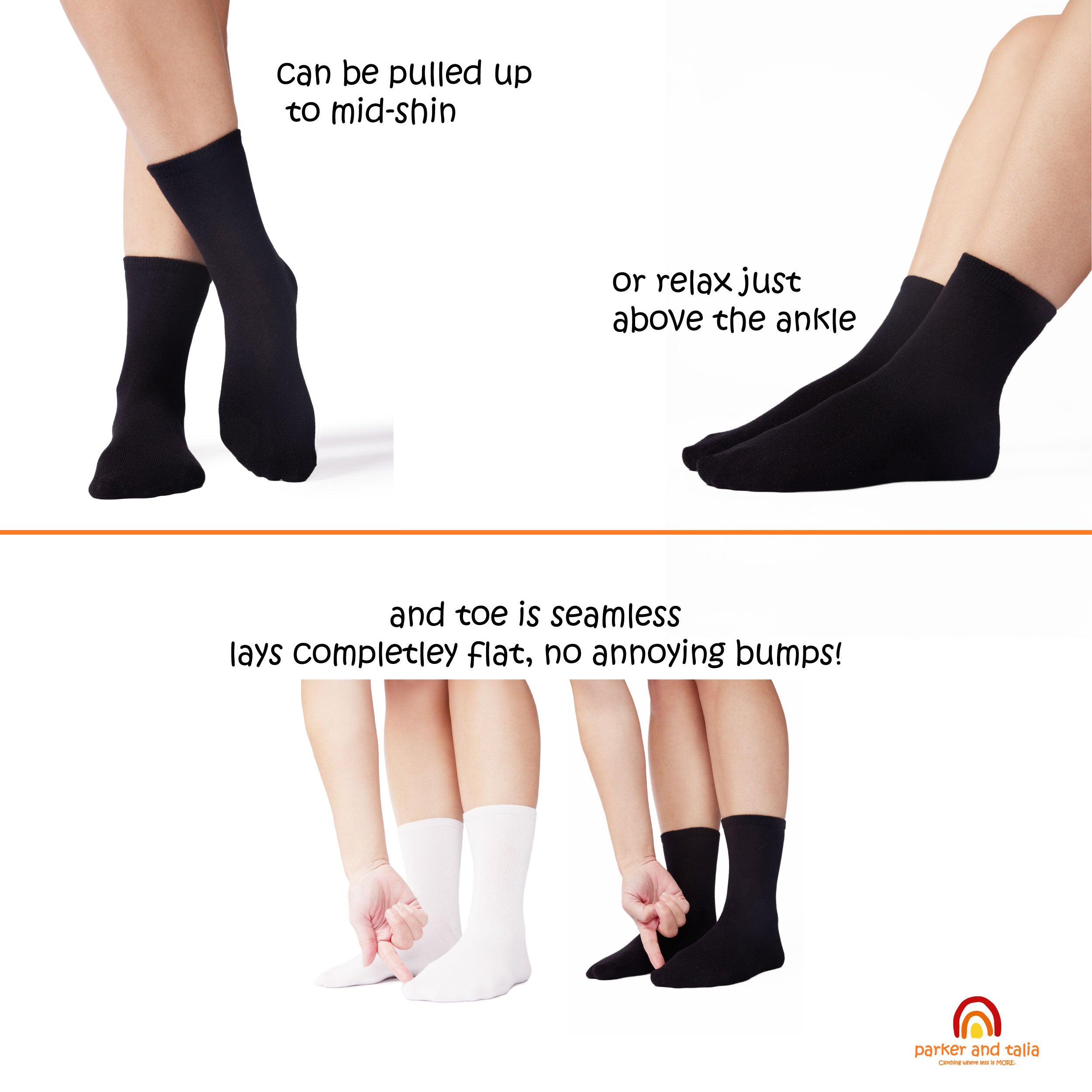 SmoothToe™ Crew Socks – 3 Pack