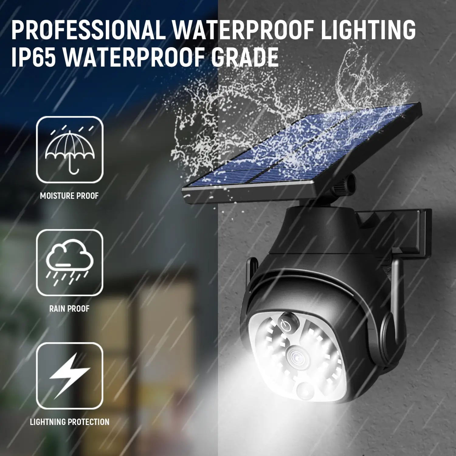 Solar Wall Lights for Outside with Waterproof & Motion Sensor
