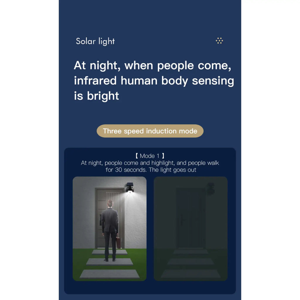 Solar Wall Lights for Outside with Waterproof & Motion Sensor