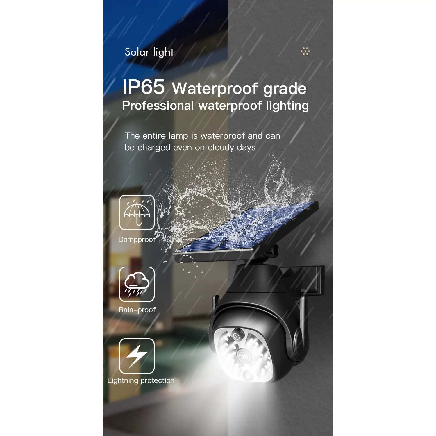 Solar Wall Lights for Outside with Waterproof & Motion Sensor