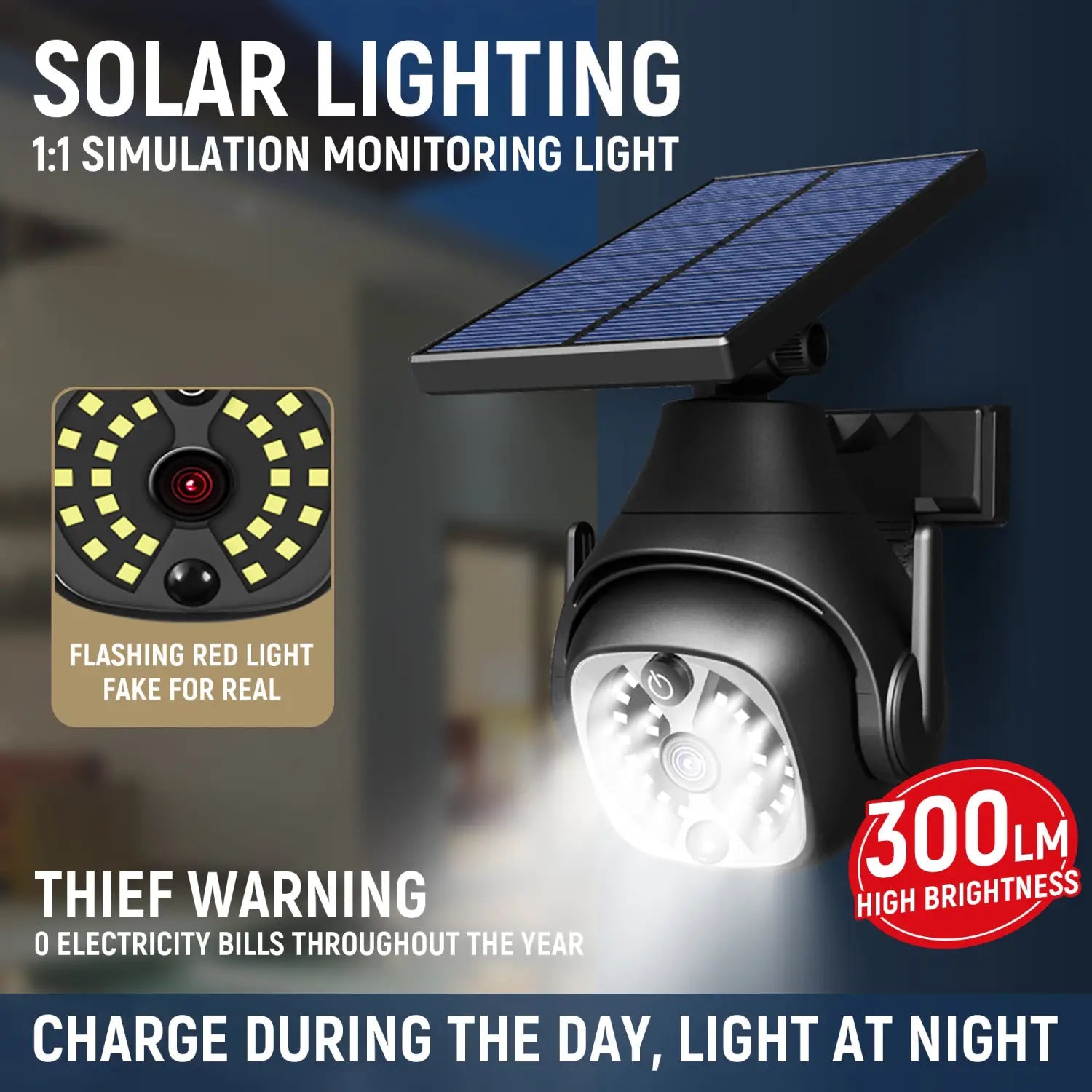 Solar Wall Lights for Outside with Waterproof & Motion Sensor