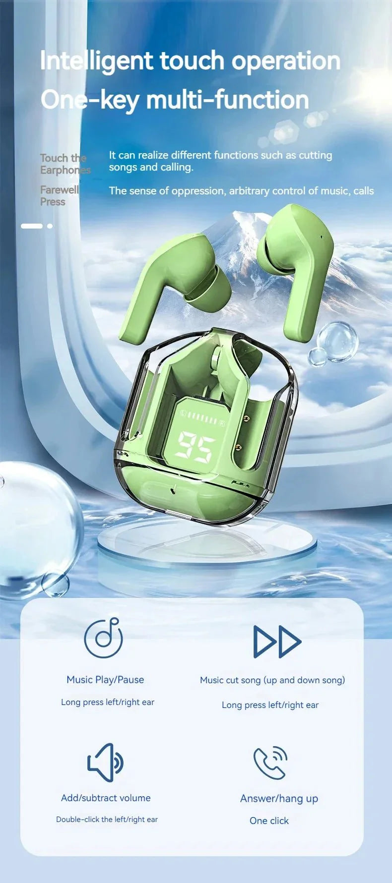 Sports Stereo Bass TWS Earbuds