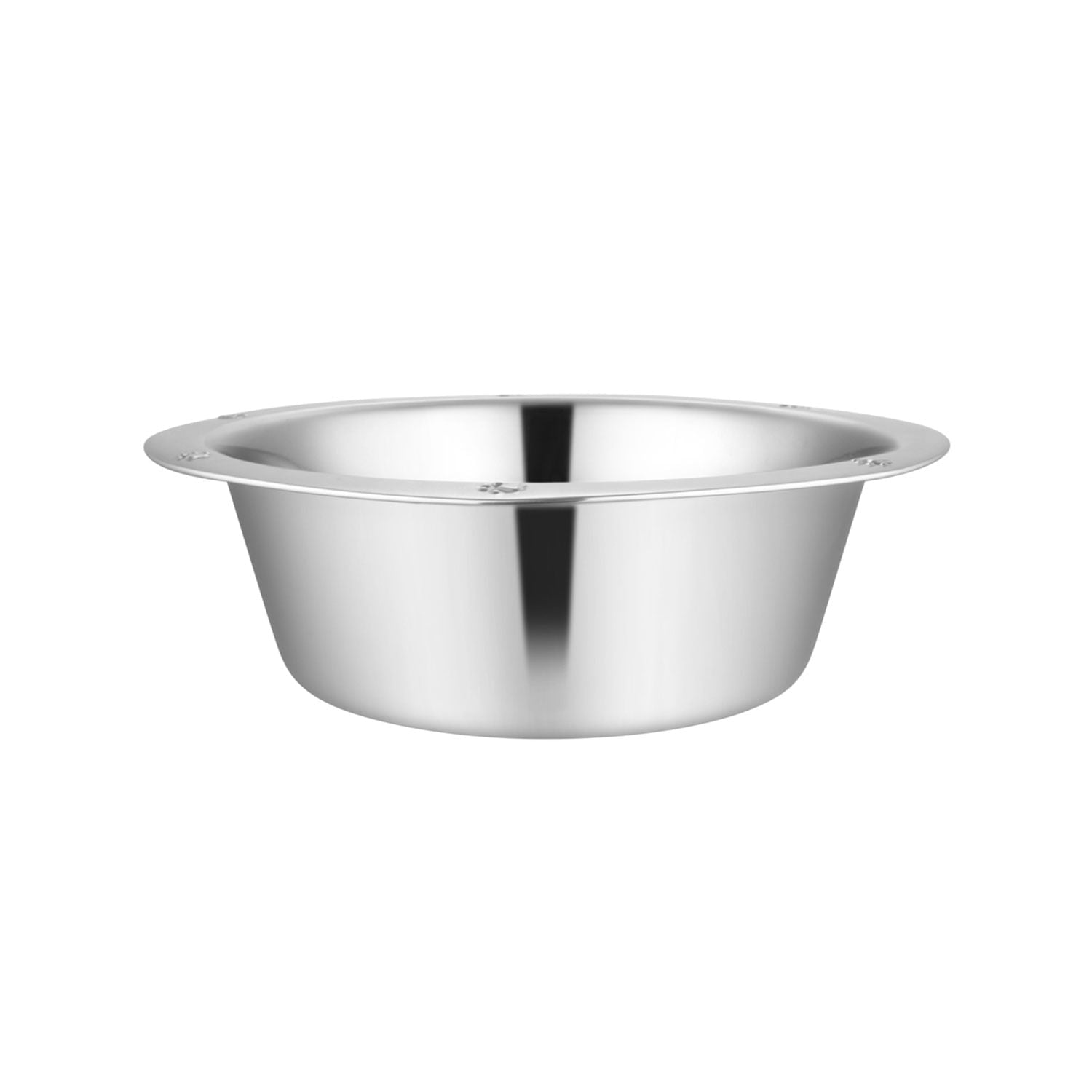 Jeffers Stainless Steel Embossed Wide-Lip Food & Water Pet Bowls