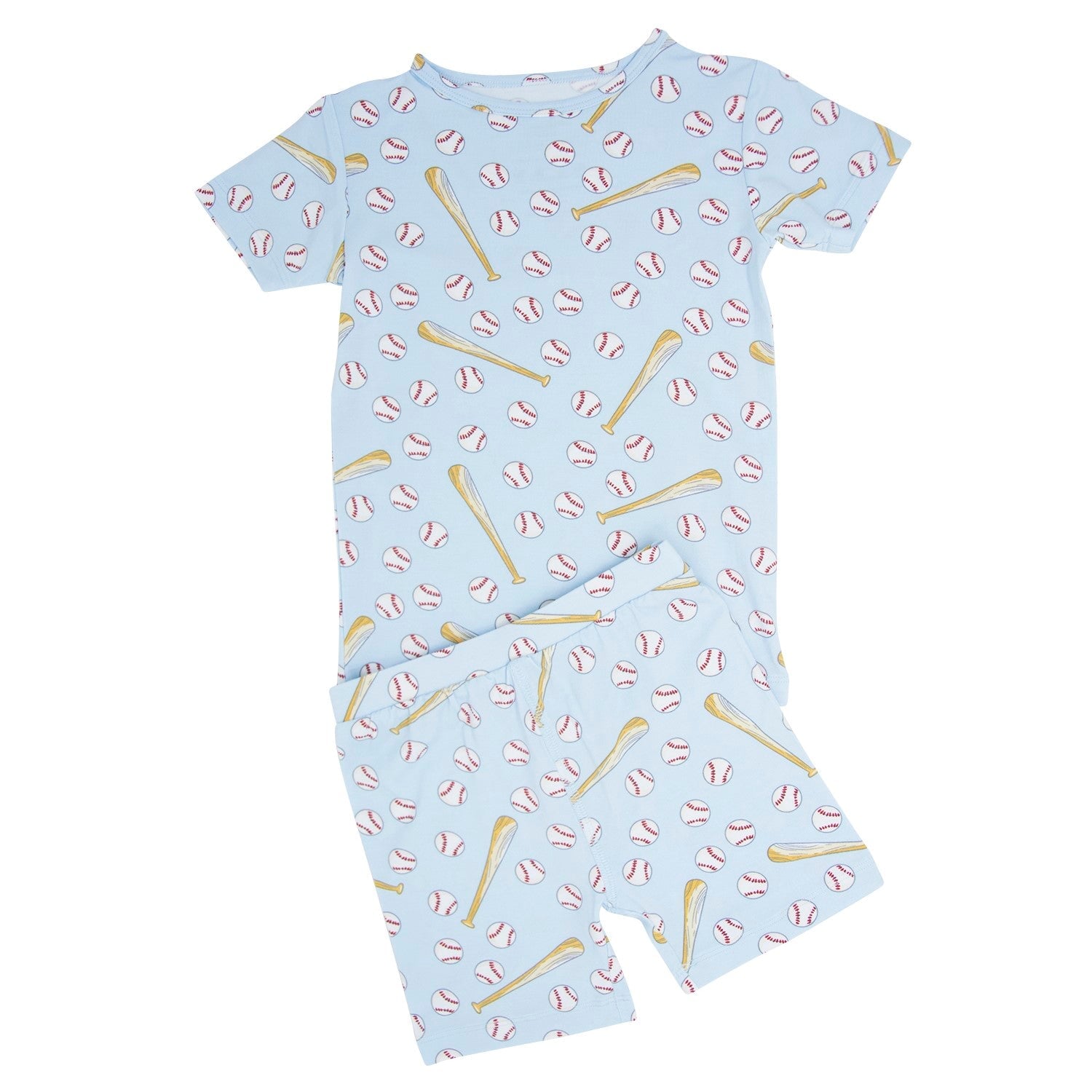 Classic Baseball Summer Pajama Set(Up to 8 years)