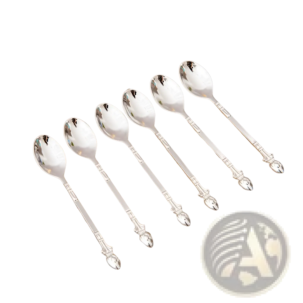 Swan Cutlery Set Gold Dessert Spoons and Forks