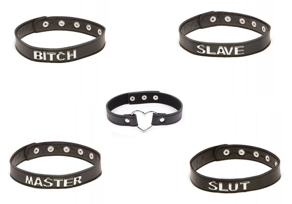 Talk Dirty To Me Faux Leather Collar