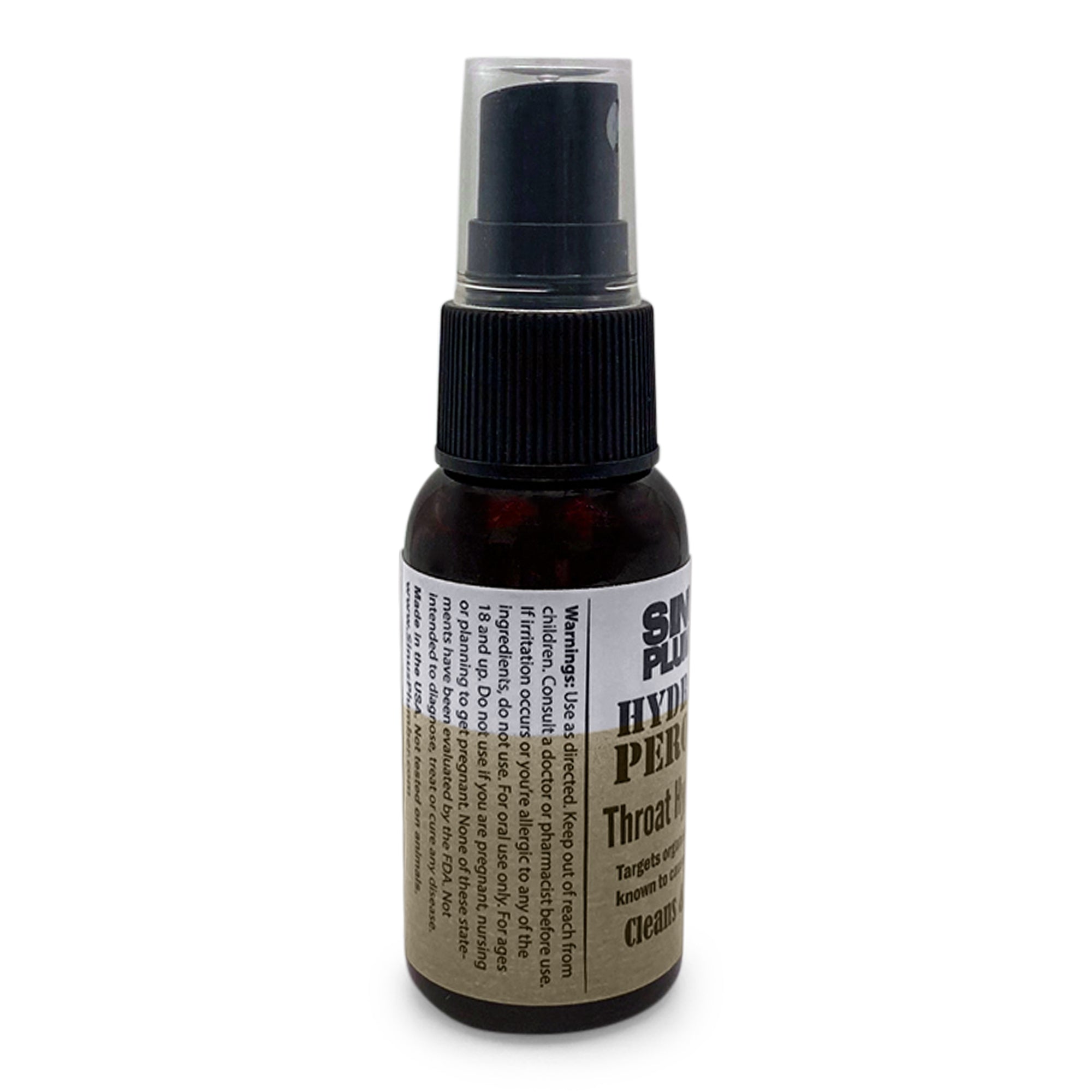 Sinus Plumber Hydrogen Peroxide Throat Spray Cold and Flu Prevention