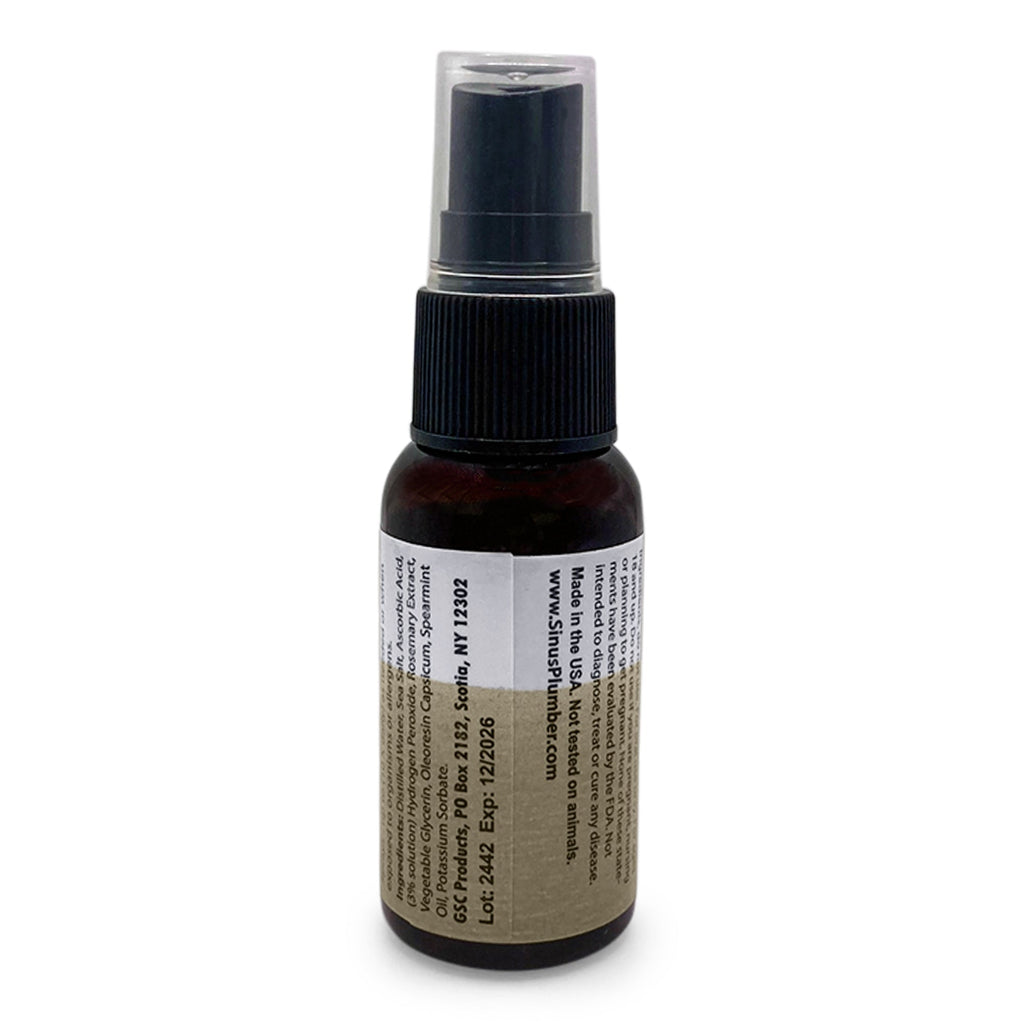 Sinus Plumber Hydrogen Peroxide Throat Spray Cold and Flu Prevention