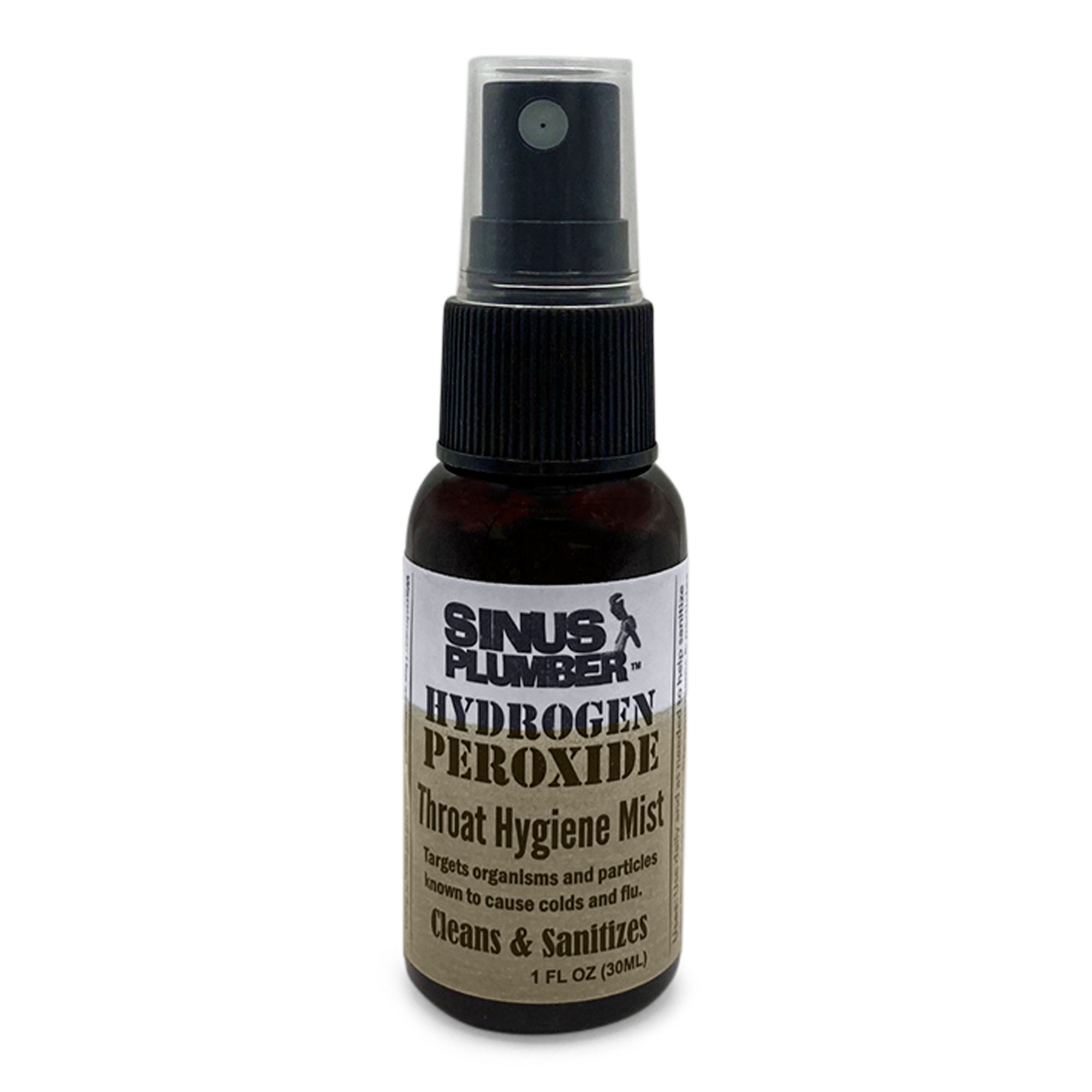 Sinus Plumber Hydrogen Peroxide Throat Spray Cold and Flu Prevention