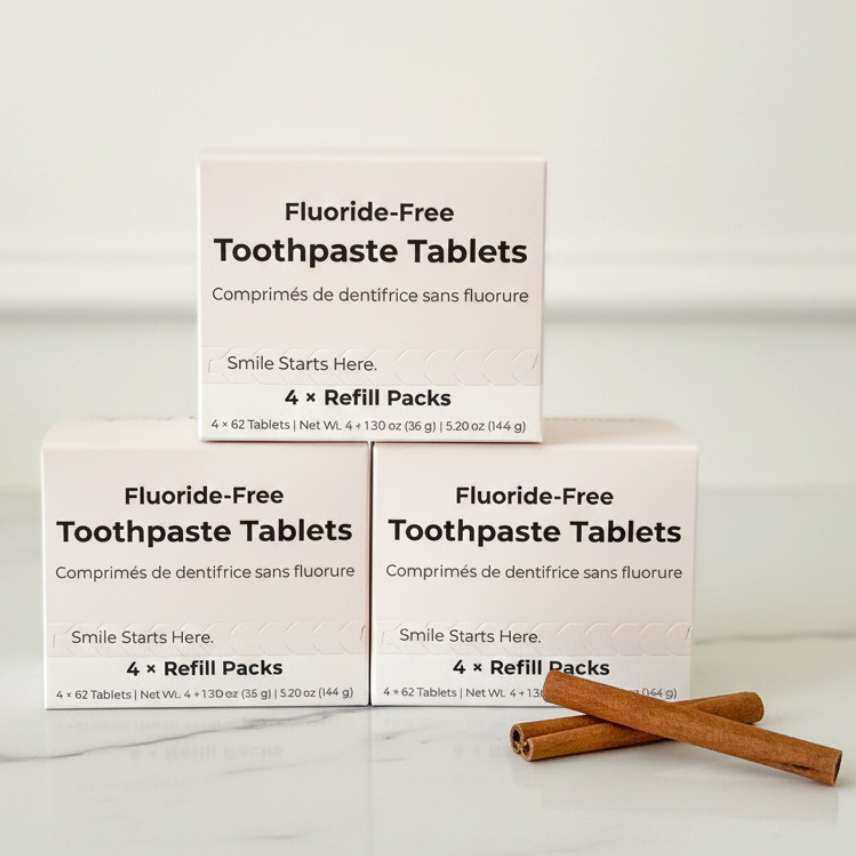 Fluoride-Free Cinnamon Toothpaste Tablets — 4 Months
